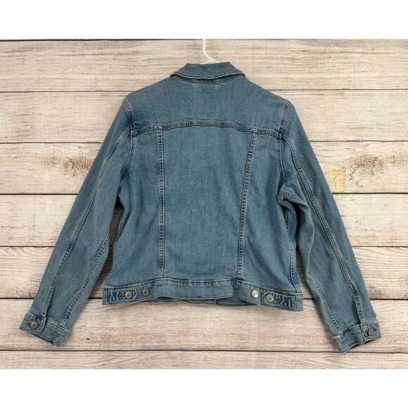 Levi's Denim Trucker Jean Jacket Juniors Size XL Blue Light Wash Denim - Picture 2 of 12